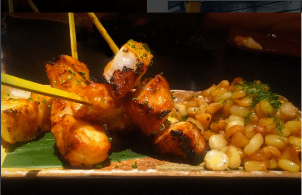 Sushi Samba Las Vegas Anticichos Seabass and Peruvian Corn