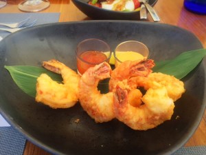 Blue Marlin Ibiza Tempura Prawns - Image Gin and Bone