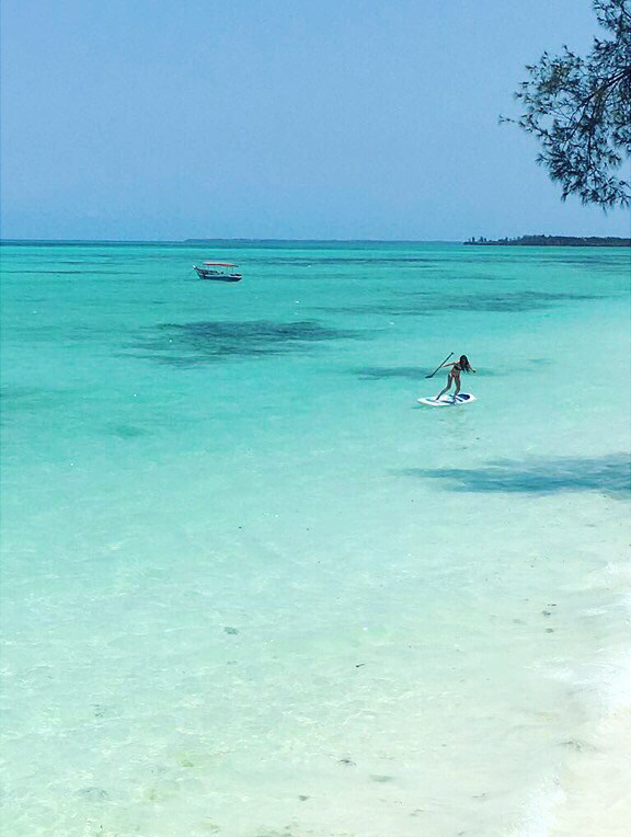 Paddleboarding Tulia Zanzibar Beach